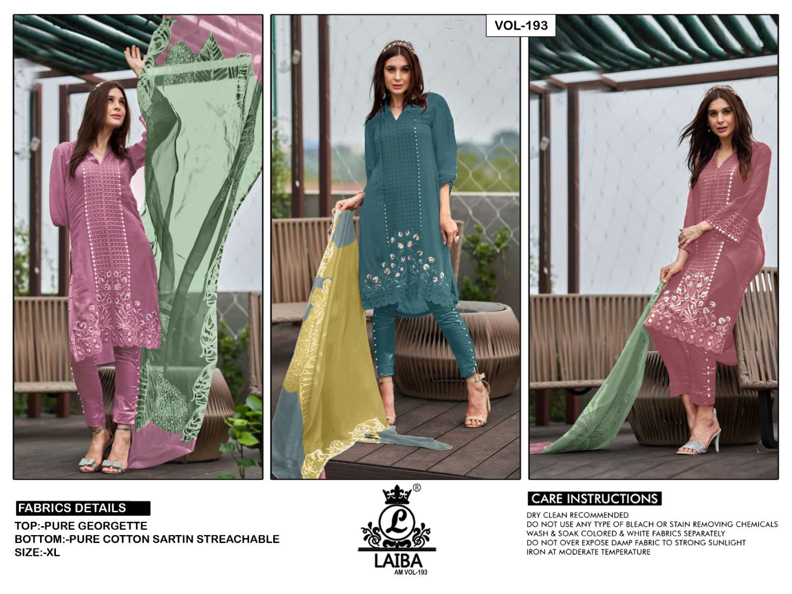 Laiba Am Vol 193 Readymade Pakistani Suits Catalog
